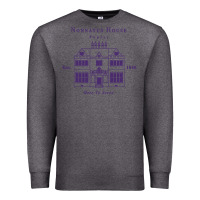 Charcoal Heather nonnatus house  blue ink Premium Sweatshirt - linhVisuals