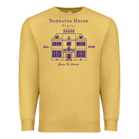 Antique Gold nonnatus house  blue ink Premium Sweatshirt - linhVisuals