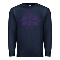 Navy nonnatus house  blue ink Premium Sweatshirt - linhVisuals