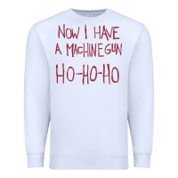 White now i have a machine gun. ho ho ho Premium Sweatshirt - linhVisuals
