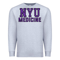Heather Grey nyu medicine Premium Sweatshirt - linhVisuals