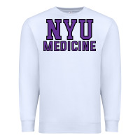 White nyu medicine Premium Sweatshirt - linhVisuals