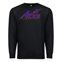 Black evansville purple aces Premium Sweatshirt - linhVisuals
