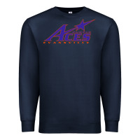 Navy evansville purple aces Premium Sweatshirt - linhVisuals