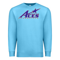 Ocean Blue evansville purple aces Premium Sweatshirt - linhVisuals