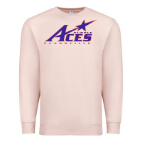 Pale Pink evansville purple aces Premium Sweatshirt - linhVisuals