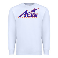 White evansville purple aces Premium Sweatshirt - linhVisuals