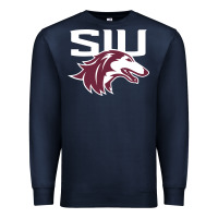 Navy southern illinois salukis Premium Sweatshirt - linhVisuals
