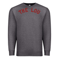 Charcoal Heather the lou retro louis fan tribute  loui cardinal Premium Sweatshirt - linhVisuals