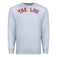 Heather Grey the lou retro louis fan tribute  loui cardinal Premium Sweatshirt - linhVisuals