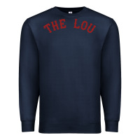 Navy the lou retro louis fan tribute  loui cardinal Premium Sweatshirt - linhVisuals