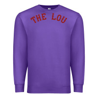 Purple the lou retro louis fan tribute  loui cardinal Premium Sweatshirt - linhVisuals