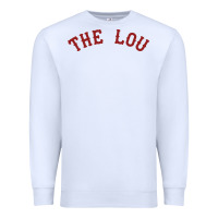 White the lou retro louis fan tribute  loui cardinal Premium Sweatshirt - linhVisuals
