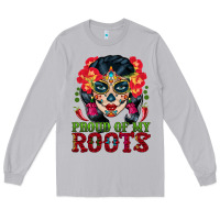 Moon Dust sugar skull woman proud of my roots Long Sleeve Tee - BundleAndBundleShop