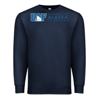 Navy University of Alaska Fairbanks Premium Sweatshirt - linhVisuals