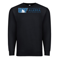 Black University of Alaska Fairbanks Premium Sweatshirt - linhVisuals