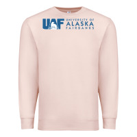 Pale Pink University of Alaska Fairbanks Premium Sweatshirt - linhVisuals