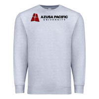 Heather Grey Azusa Pacific University Premium Sweatshirt - linhVisuals