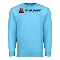 Ocean Blue Azusa Pacific University Premium Sweatshirt - linhVisuals