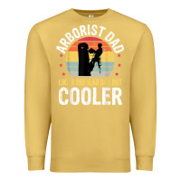 Antique Gold arborist dad tree climber logger woodworker chainsaw mens t shirt Premium Sweatshirt - linhVisuals
