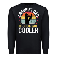 Black arborist dad tree climber logger woodworker chainsaw mens t shirt Premium Sweatshirt - linhVisuals