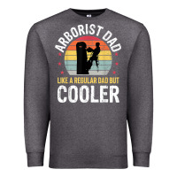 Charcoal Heather arborist dad tree climber logger woodworker chainsaw mens t shirt Premium Sweatshirt - linhVisuals