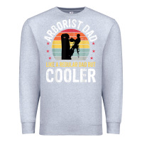 Heather Grey arborist dad tree climber logger woodworker chainsaw mens t shirt Premium Sweatshirt - linhVisuals