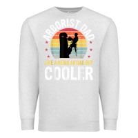 Oatmeal Heather arborist dad tree climber logger woodworker chainsaw mens t shirt Premium Sweatshirt - linhVisuals