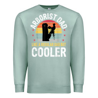 Seafoam arborist dad tree climber logger woodworker chainsaw mens t shirt Premium Sweatshirt - linhVisuals