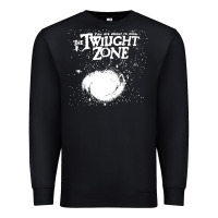 Black twilight zone vintage faded style design Premium Sweatshirt - linhVisuals