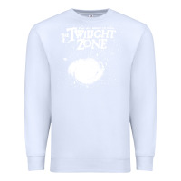 White twilight zone vintage faded style design Premium Sweatshirt - linhVisuals