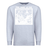 Heather Grey the story   the story so far Premium Sweatshirt - linhVisuals