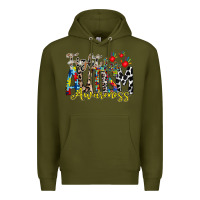 Army Green fight for autism awareness Premium Hoodie - RacoonDesign