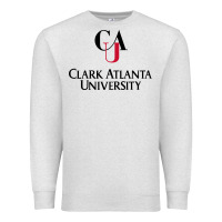 Oatmeal Heather Clark Atlanta University Premium Sweatshirt - linhVisuals