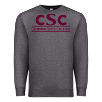 Charcoal Heather Chadron State College Premium Sweatshirt - linhVisuals