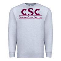 Heather Grey Chadron State College Premium Sweatshirt - linhVisuals