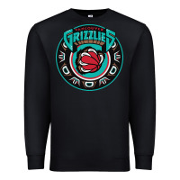 Black vancouver grizzlie retro Premium Sweatshirt - linhVisuals