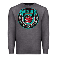 Charcoal Heather vancouver grizzlie retro Premium Sweatshirt - linhVisuals