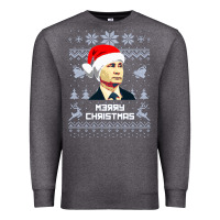 Charcoal Heather vladimir putin merry christmas Premium Sweatshirt - linhVisuals