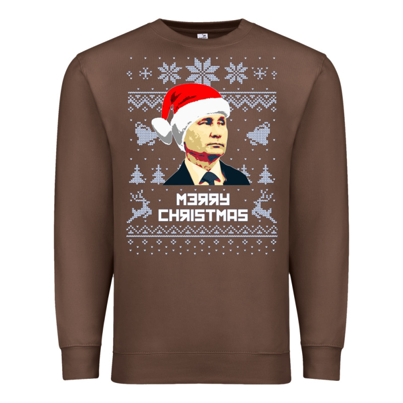 Vladimir Putin Merry Christmas Premium Sweatshirt by linhVisuals | Teevron