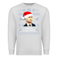 Dove Grey vladimir putin merry christmas Premium Sweatshirt - linhVisuals
