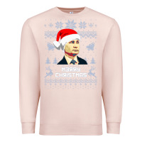 Pale Pink vladimir putin merry christmas Premium Sweatshirt - linhVisuals