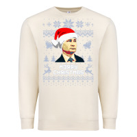 Sandshell vladimir putin merry christmas Premium Sweatshirt - linhVisuals