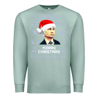 Seafoam vladimir putin merry christmas Premium Sweatshirt - linhVisuals
