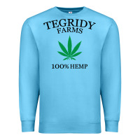 Ocean Blue tegridy farms Premium Sweatshirt - linhVisuals