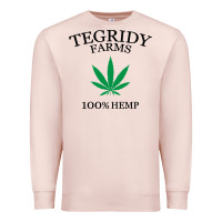 Pale Pink tegridy farms Premium Sweatshirt - linhVisuals