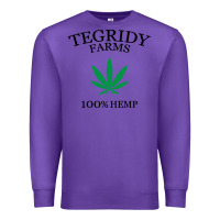 Purple tegridy farms Premium Sweatshirt - linhVisuals