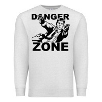 Oatmeal Heather archer danger zone Premium Sweatshirt - linhVisuals