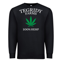Black tegridy farms Premium Sweatshirt - linhVisuals