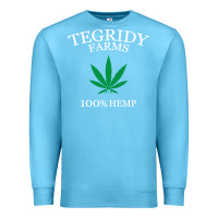 Ocean Blue tegridy farms Premium Sweatshirt - linhVisuals